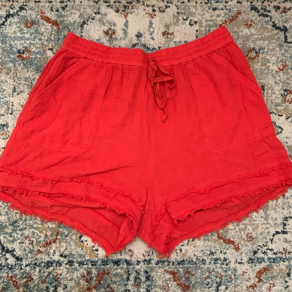 Worn once Anthropologie linen shorts!